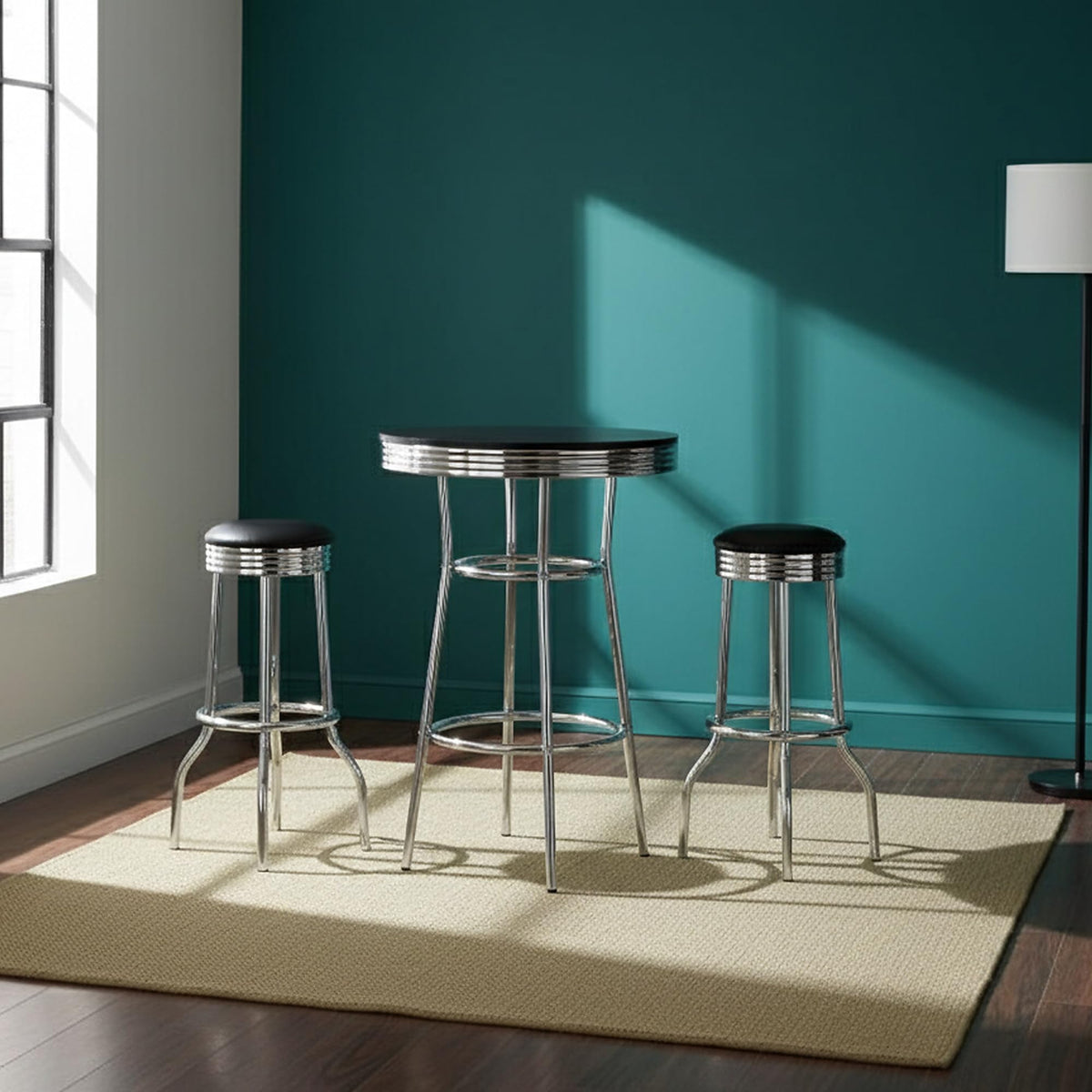 3-Piece Retro Pub Table Set