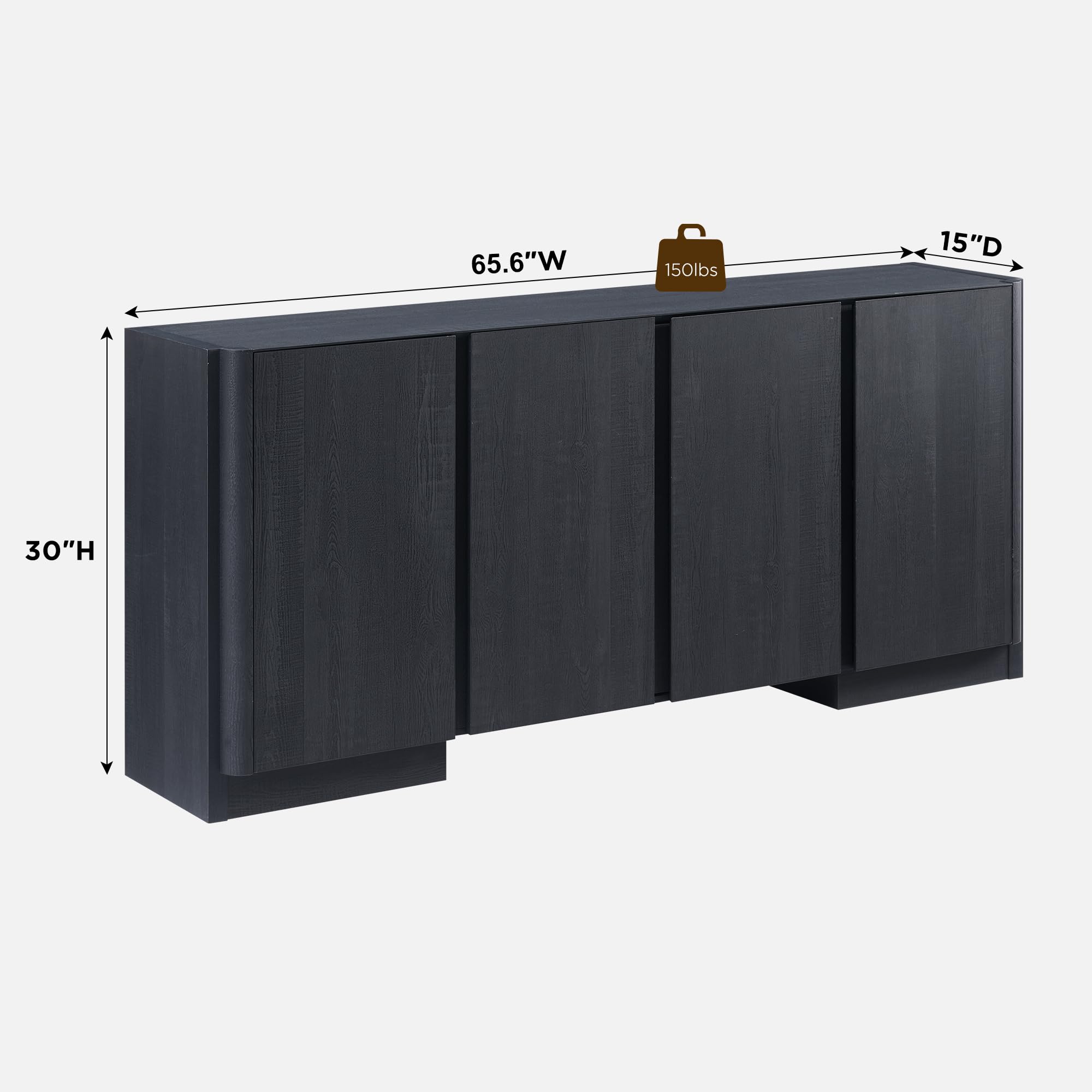 66" Sideboard Buffet Cabinet with Storage