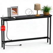 Narrow Console Table with Outlets