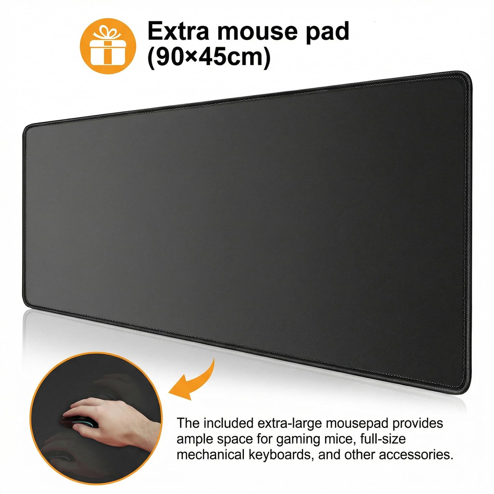 farexon 63x55 Inch L Shaped Standing Desk with Outlets, Electric Adjustable Height Stand Up Desk, Corner sit Stand Desk with Mouse Pad, Hook, Home Office Writing Gaming Computer Workstation,Brown
