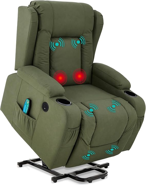 Power Lift Recliner with Massage & Heat