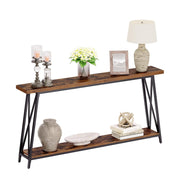 Narrow 2-Tier Console Table