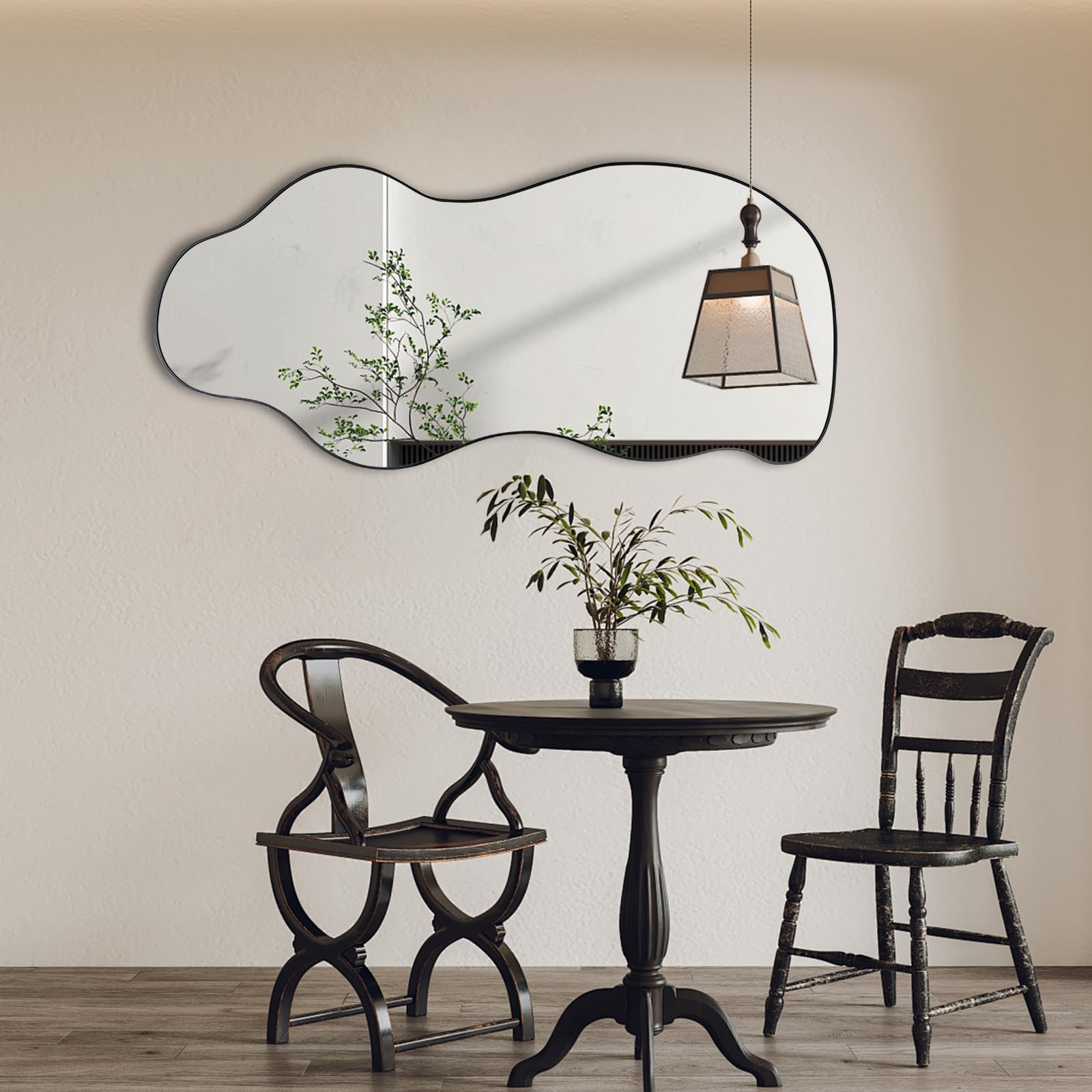 Irregular Frameless Wall Mirror 47.25" x 21.6"