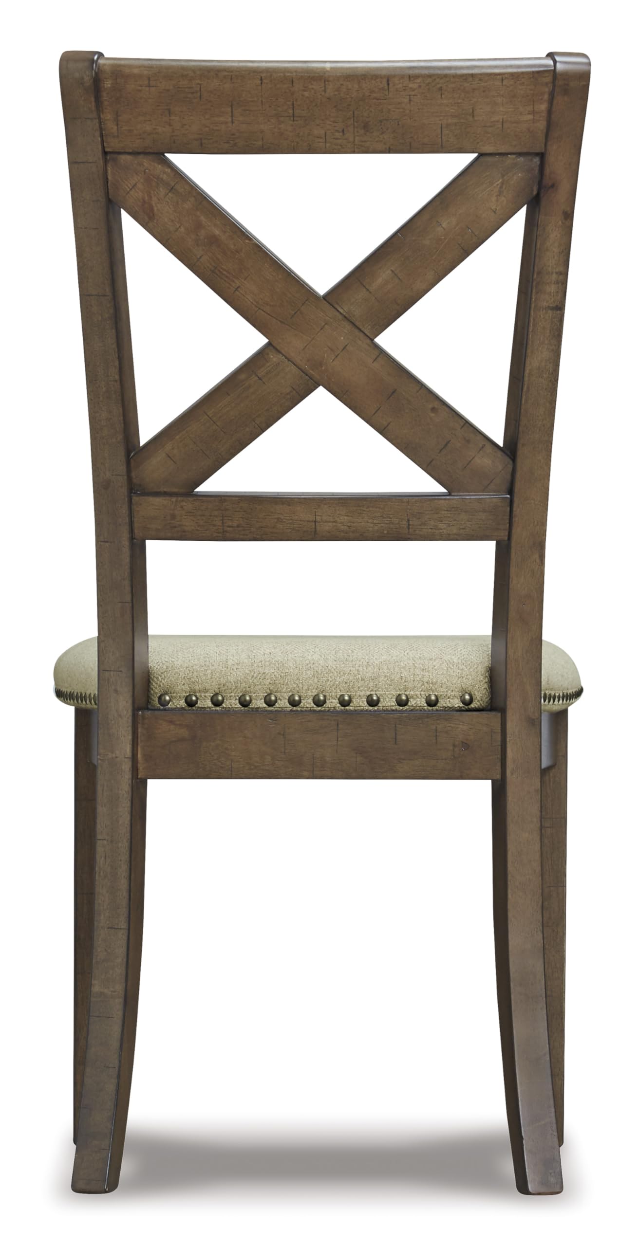 X Back Upholstered Dining Chairs, Set of 2