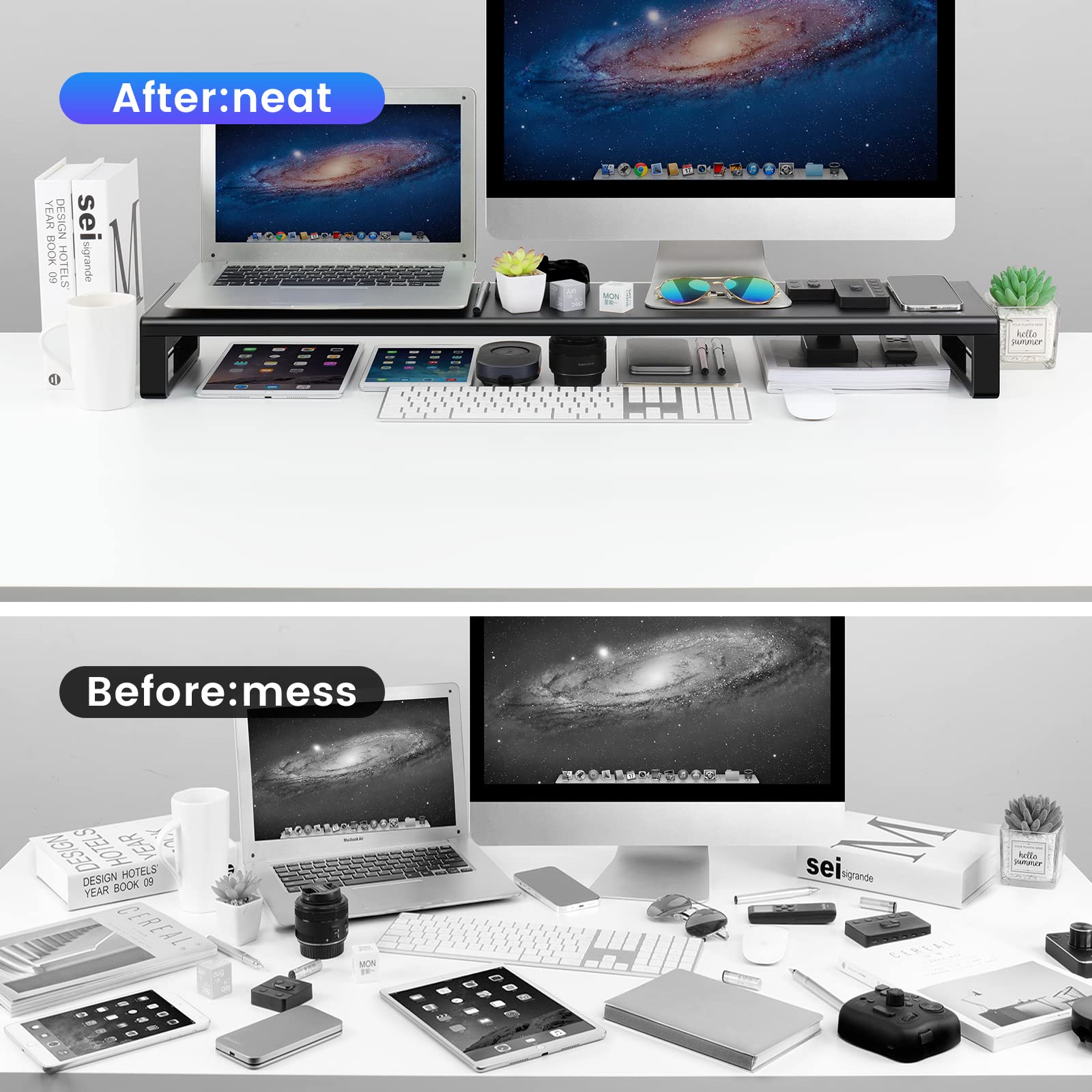 Dual Monitor Stand with USB 3.0 Hub