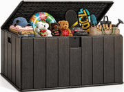 Winice 150 Gallon Outdoor Storage Box,Waterproof Deck Box for Patio & Bench