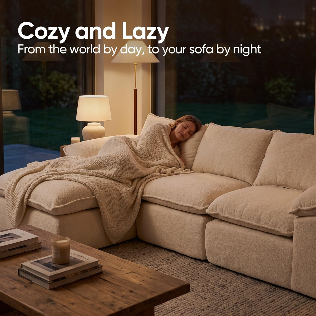 L-Shaped Modular Sectional Sofa