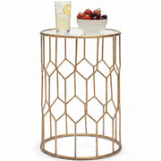 Round Glass Side Table