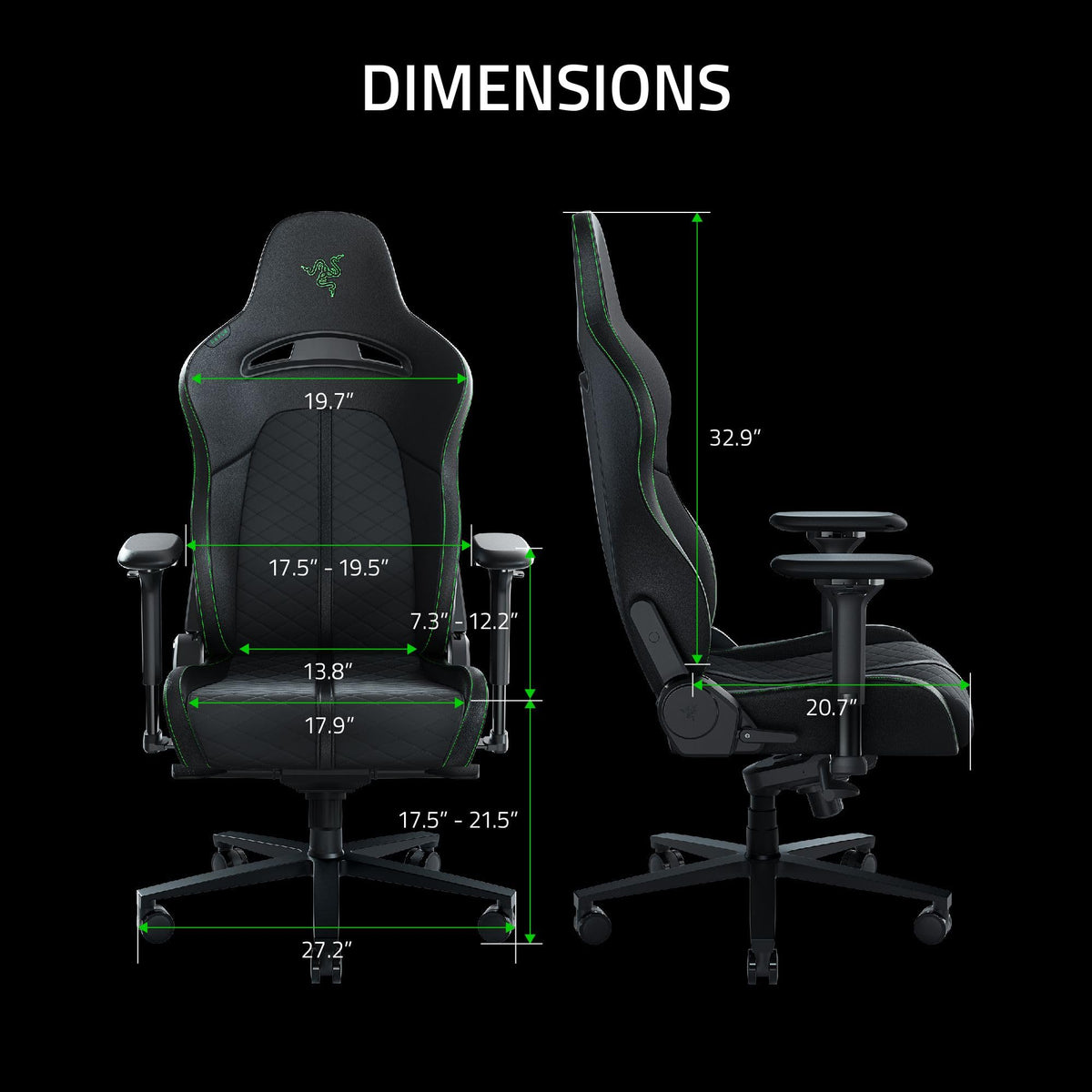 Reclining Lumbar Support Gaming Chair