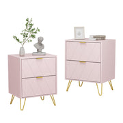 2-Drawer Nightstand Set of 2