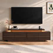 LIKIMIO Extendable TV Stand for 65-90 Inch TVs, Adjustable Length 63-94.5"