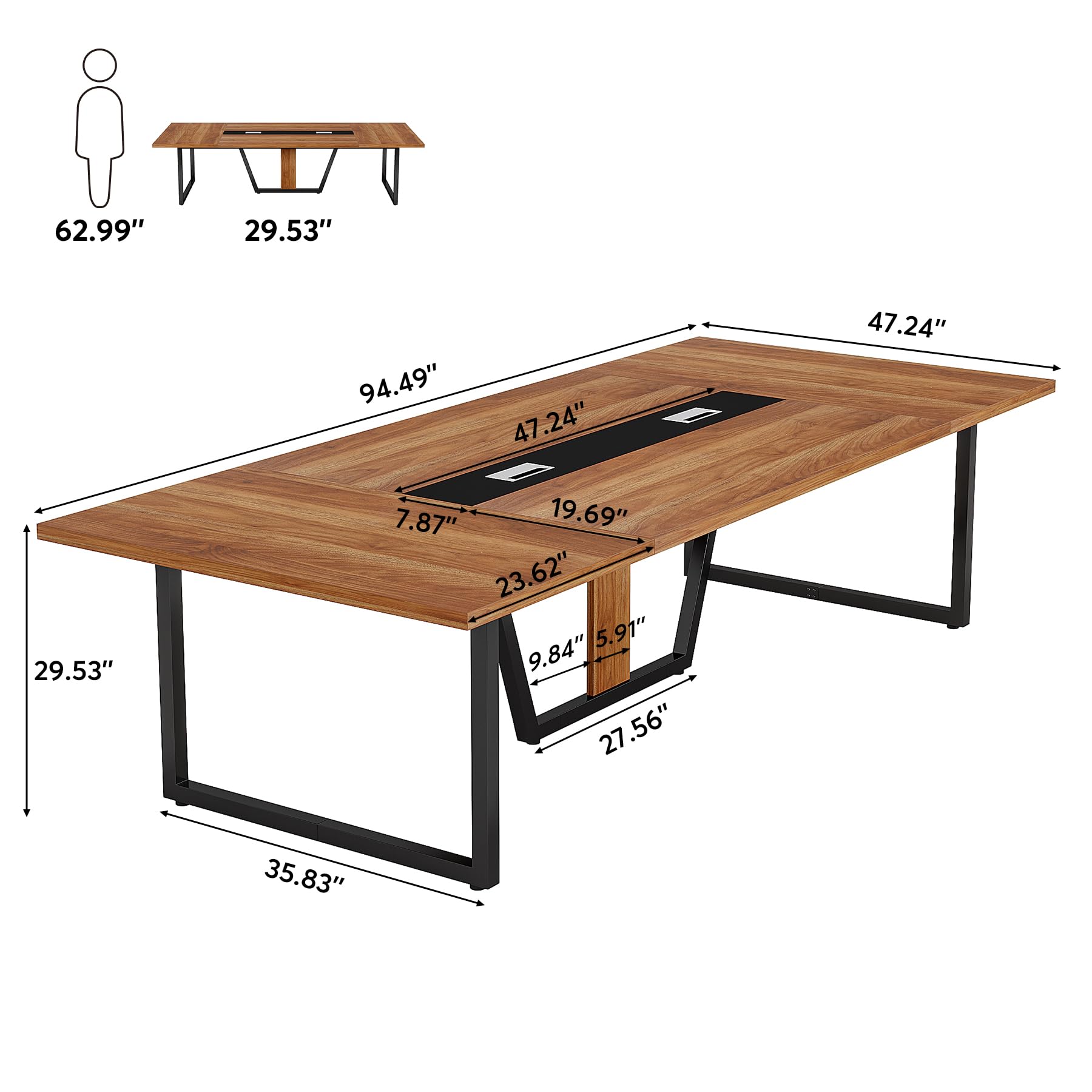 8FT Conference Table for 10 People