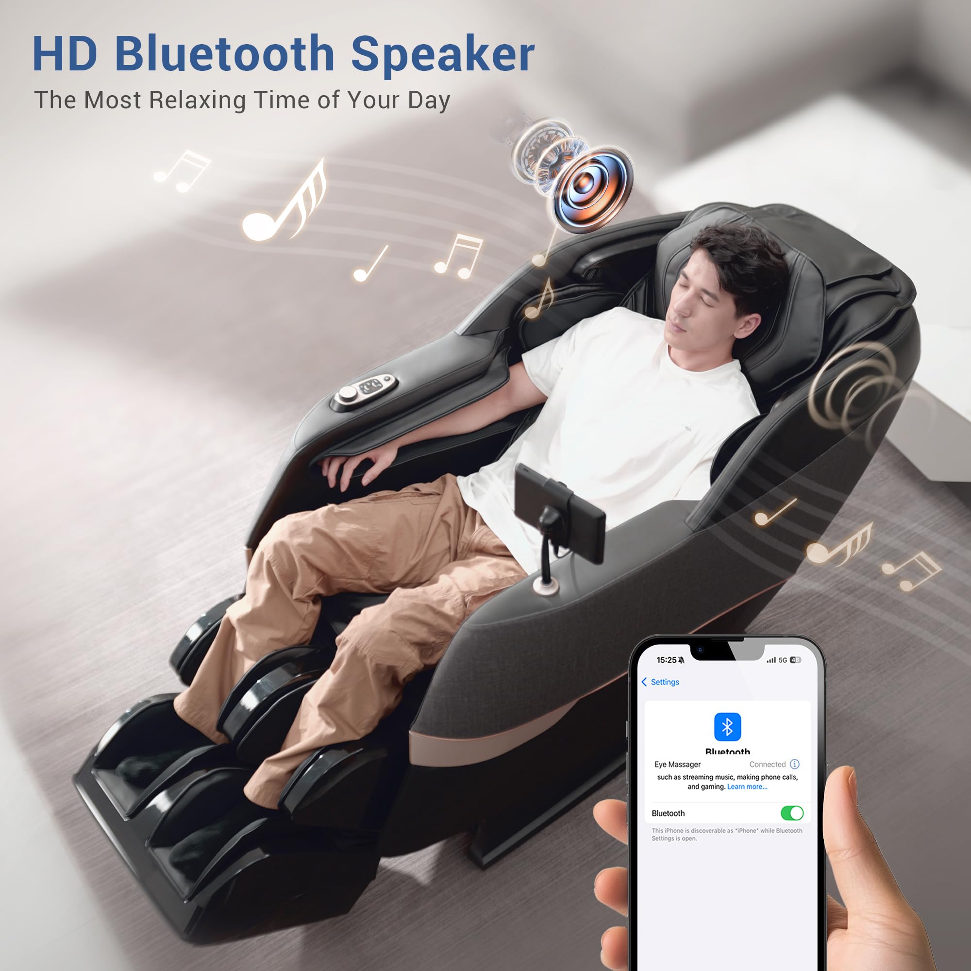 Full Body Massage Chair with Flexible SL-Track & Zero Gravity