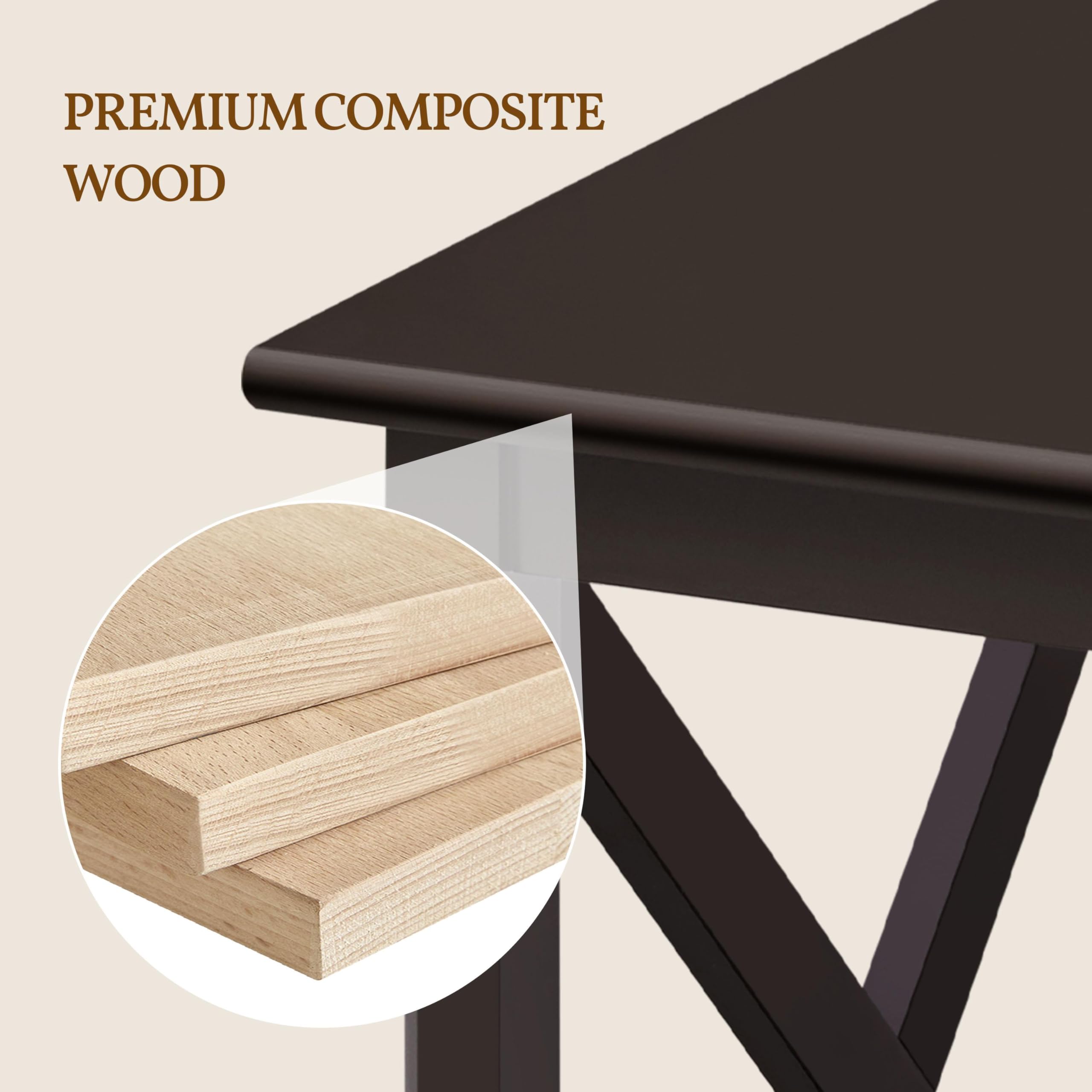 2-Tier X-Design End Table with Storage Shelf