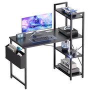 Pamray 38.5 Inch Small Computer Desk with Shelves for Bedroom Home Office