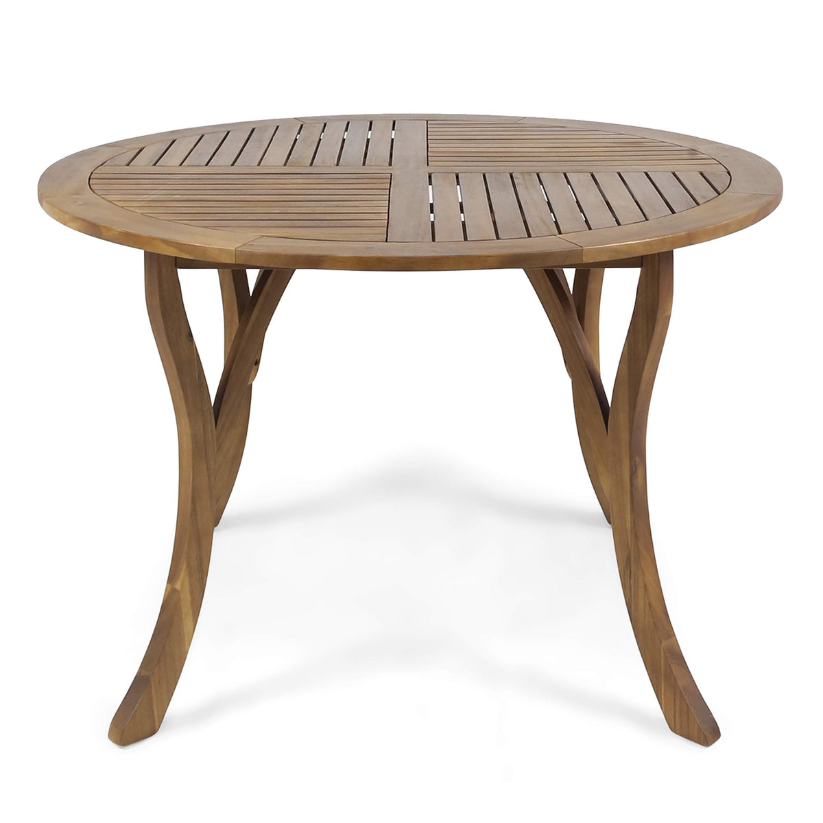 Christopher Knight Home Adn Outdoor 47" Round Acacia Wood Dining Table, Teak