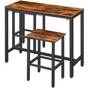 Bar Table Set with 2 Stools