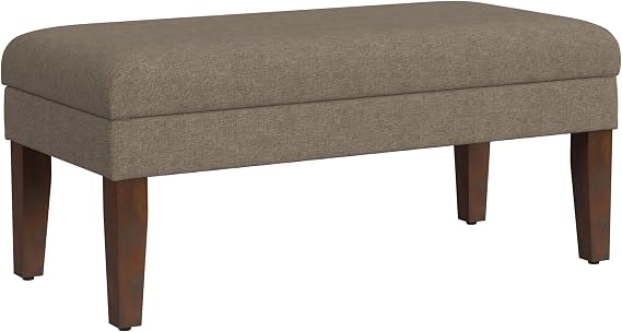 Navy Upholstered Storage Bench