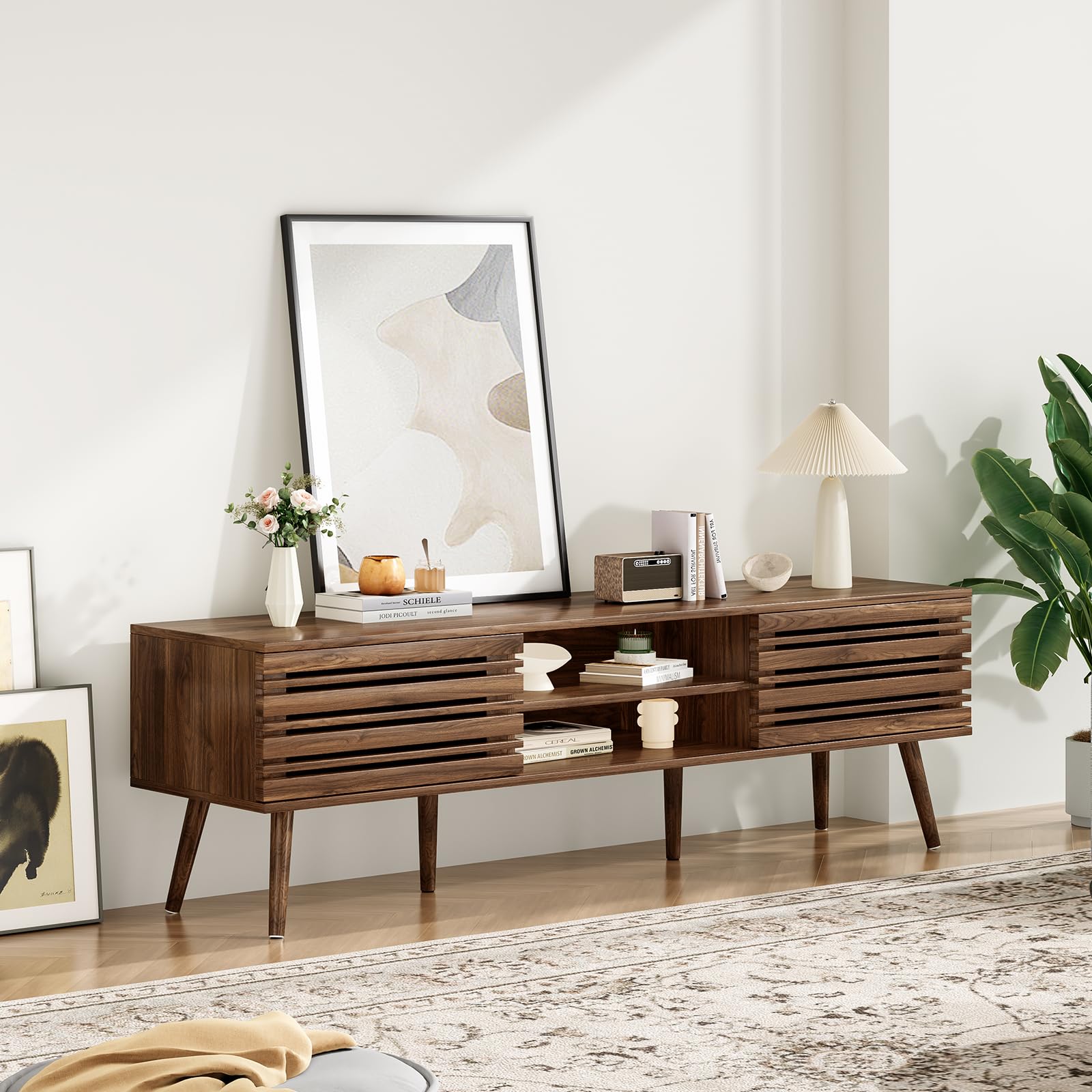 Mid-Century Modern TV Stand for TVs up to 70"