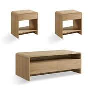 3-Piece Coffee Table Set with Drawers