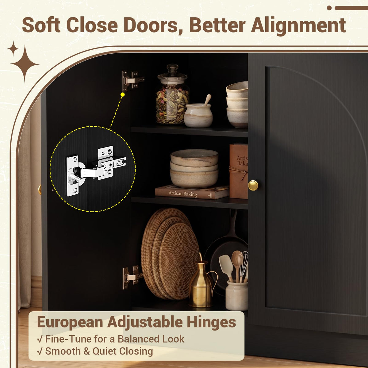 Soft-Close Buffet Cabinet