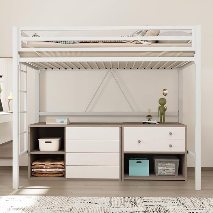 Twin Metal Loft Bed