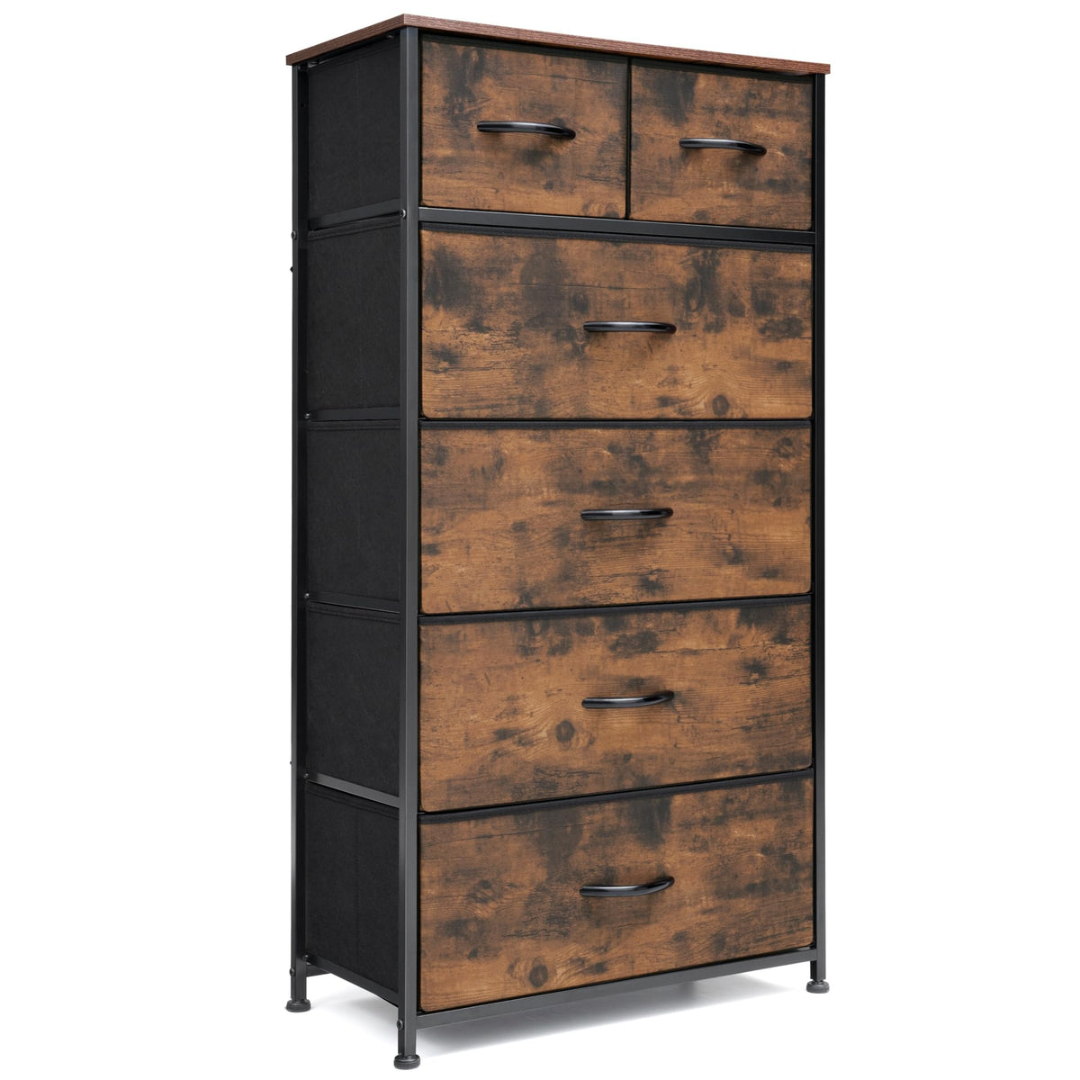 VredHom Tall Dresser for Bedroom, Fabric Storage Tower with 6 Drawers