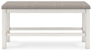Counter Height Dining Bench – Antique White