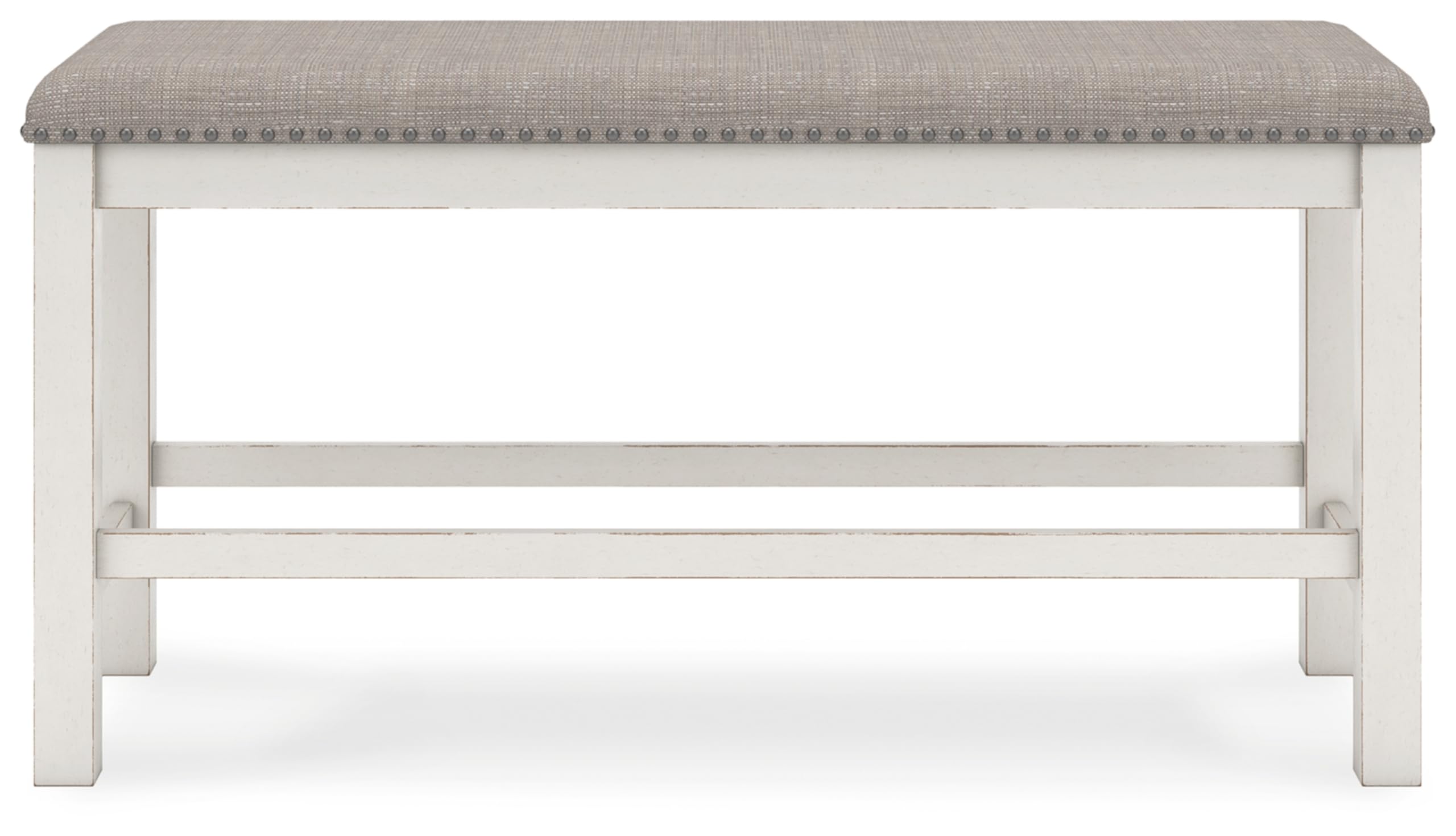 Signature Design by Ashley Robbinsdale 49" Counter Height Dining Bench, Antique White