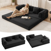 Ahomly 78.8'' Convertible Sofa Bed,5-in-1 Boneless Couch, No Assembly