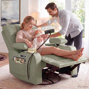 Power Glider Recliner Nursery w/ Adjustable Armrest Lumbar Headrest