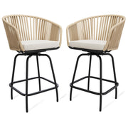 Outdoor Swivel Bar Stools Set of 2