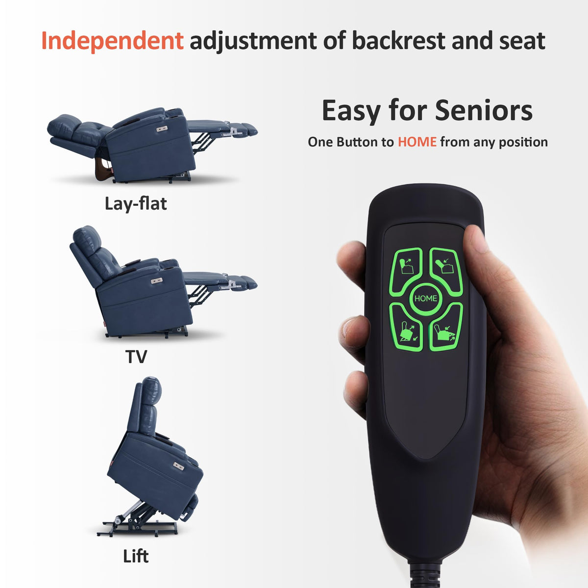 Tall Dual Motor Lift Recliner
