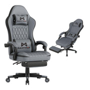 Ergonomic Gaming Chair with Footrest & Lumbar Support