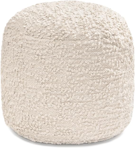 Round Pouf Ottoman Footrest