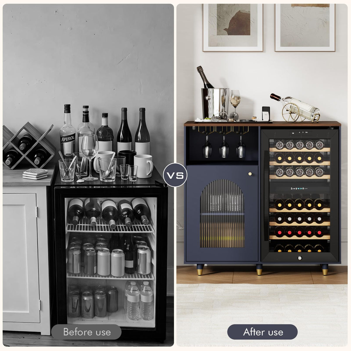 Arched Glass Bar Cabinet