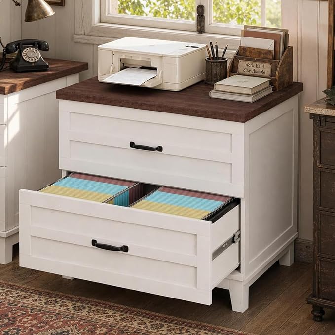 2-Drawer Farmhouse Lateral File Cabinet