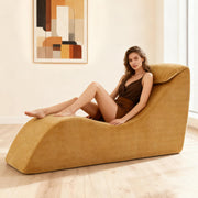 Chenille Yoga Chaise Lounge