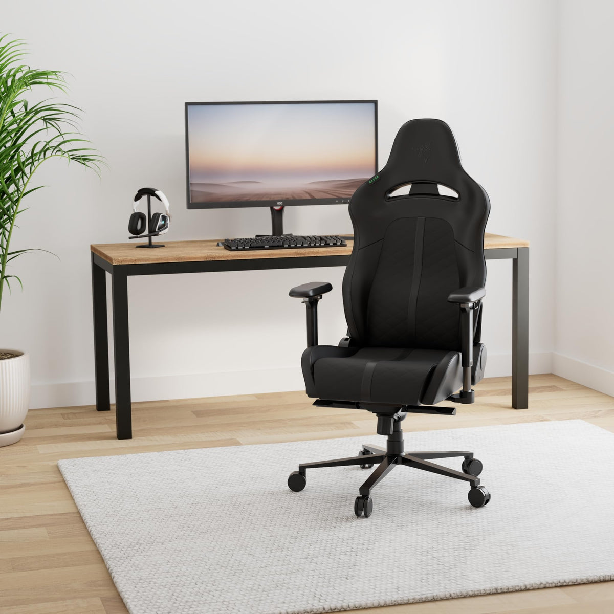 Black Reclining Gaming Chair