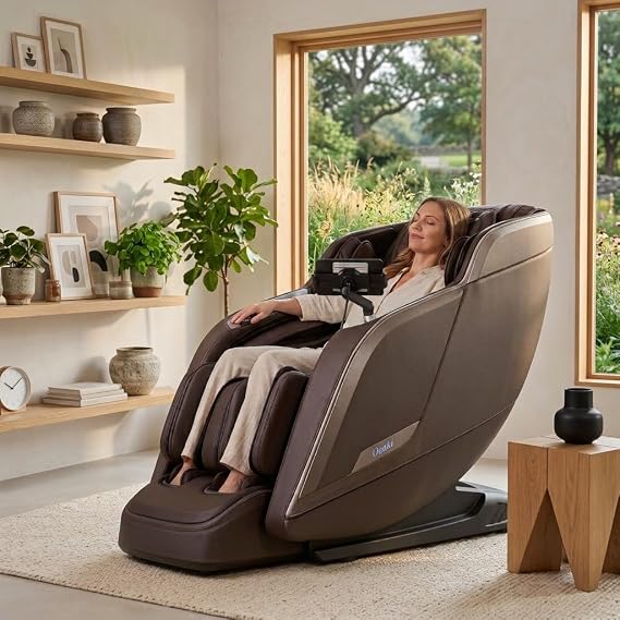Black 4D Zero Gravity Massage Chair