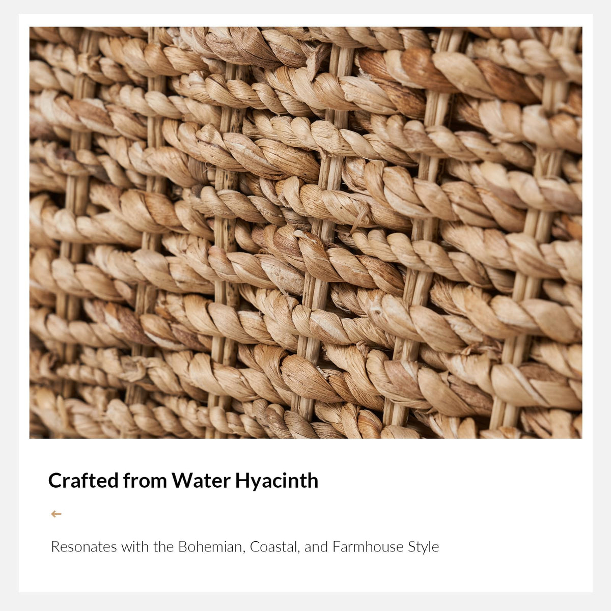Water Hyacinth Storage Bench