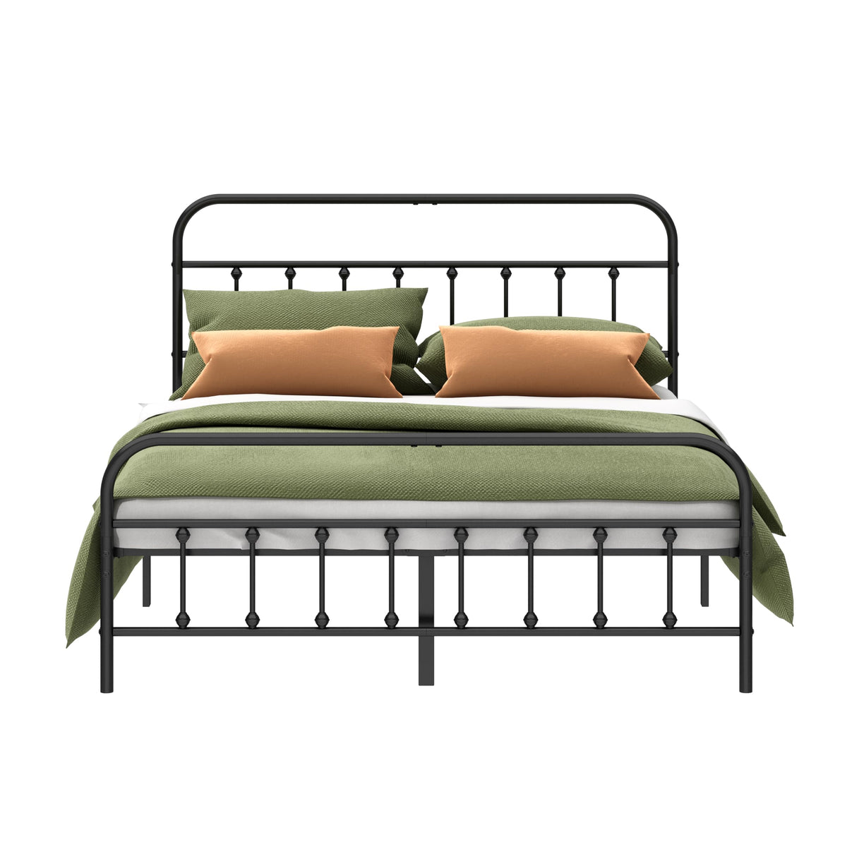 Kujielan Metal Bed Frame Full Size,Easy to Assemble,Black