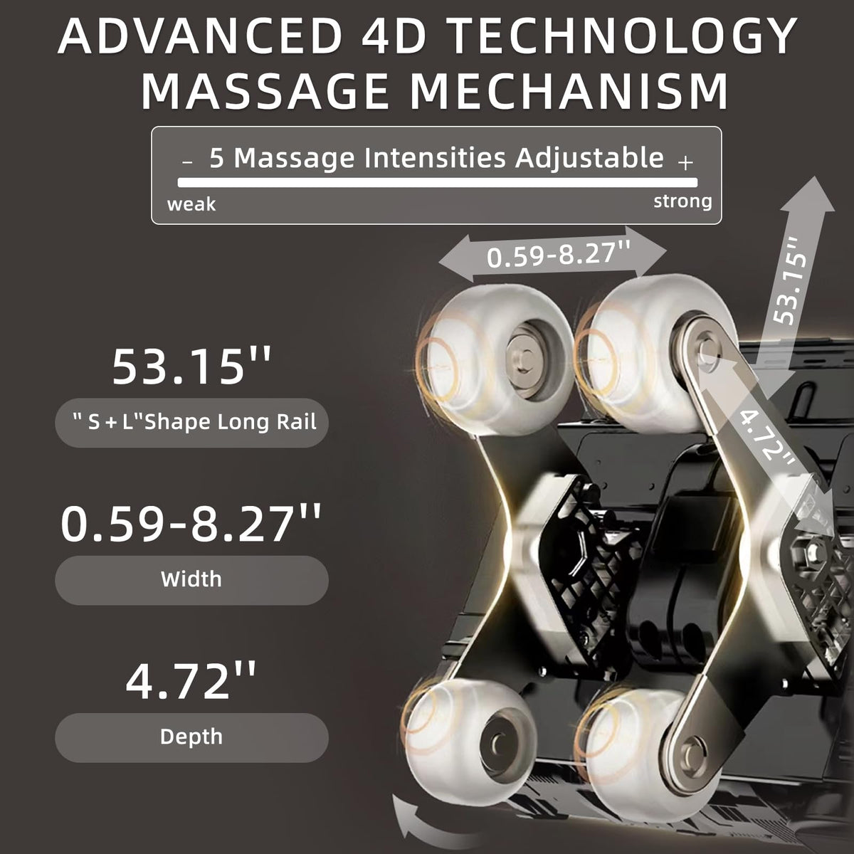 White 4D Zero Gravity Massage Chair