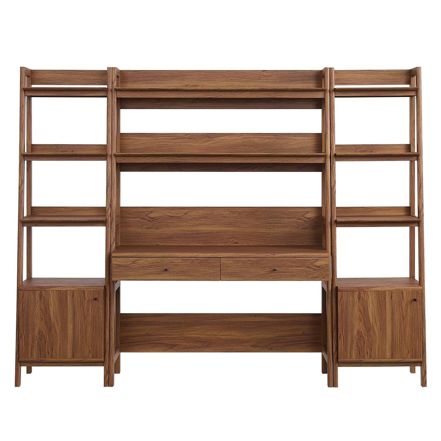 3-Piece Office Desk & Bookshelf Set