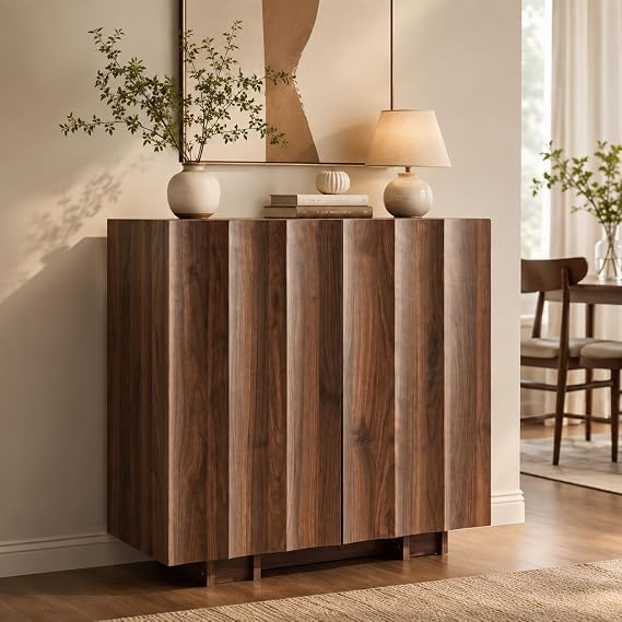 Walnut Wavy Sideboard
