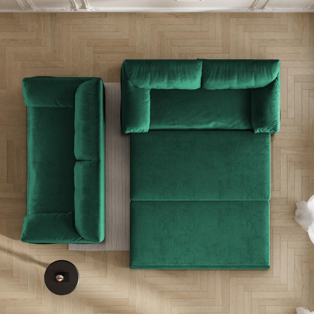 Green Velvet Sleeper Sofa