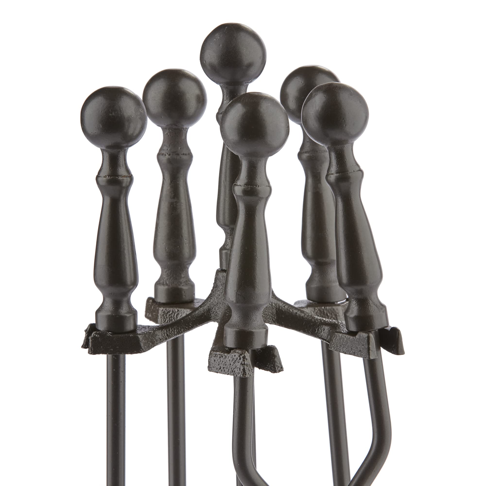 5-Piece Bronze Fireplace Tool Set