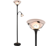 Torchiere Floor Lamp with Side Reading Light