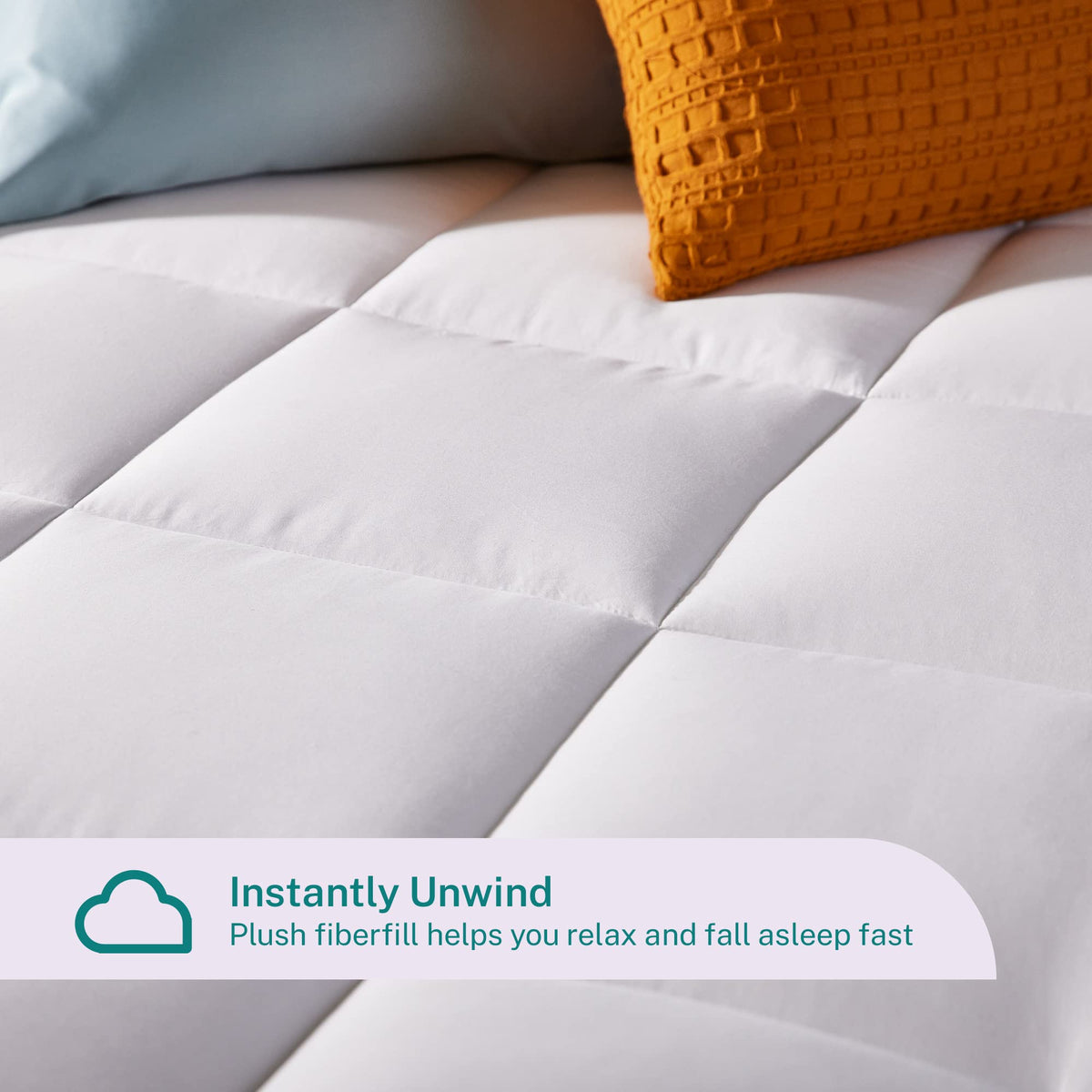 Queen Dual-Layer Gel Memory Foam Mattress Topper