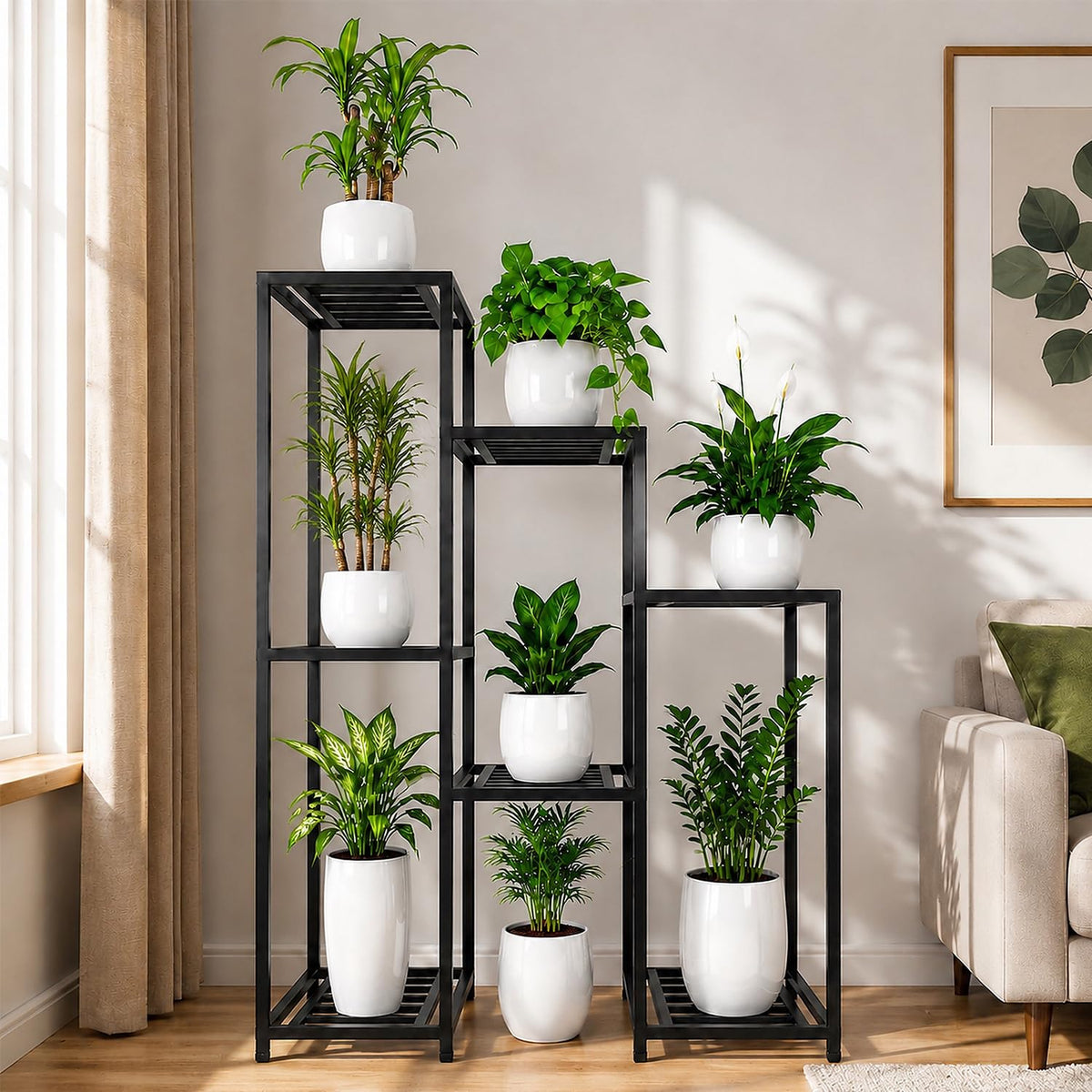 7-Tier Steel Plant Stand